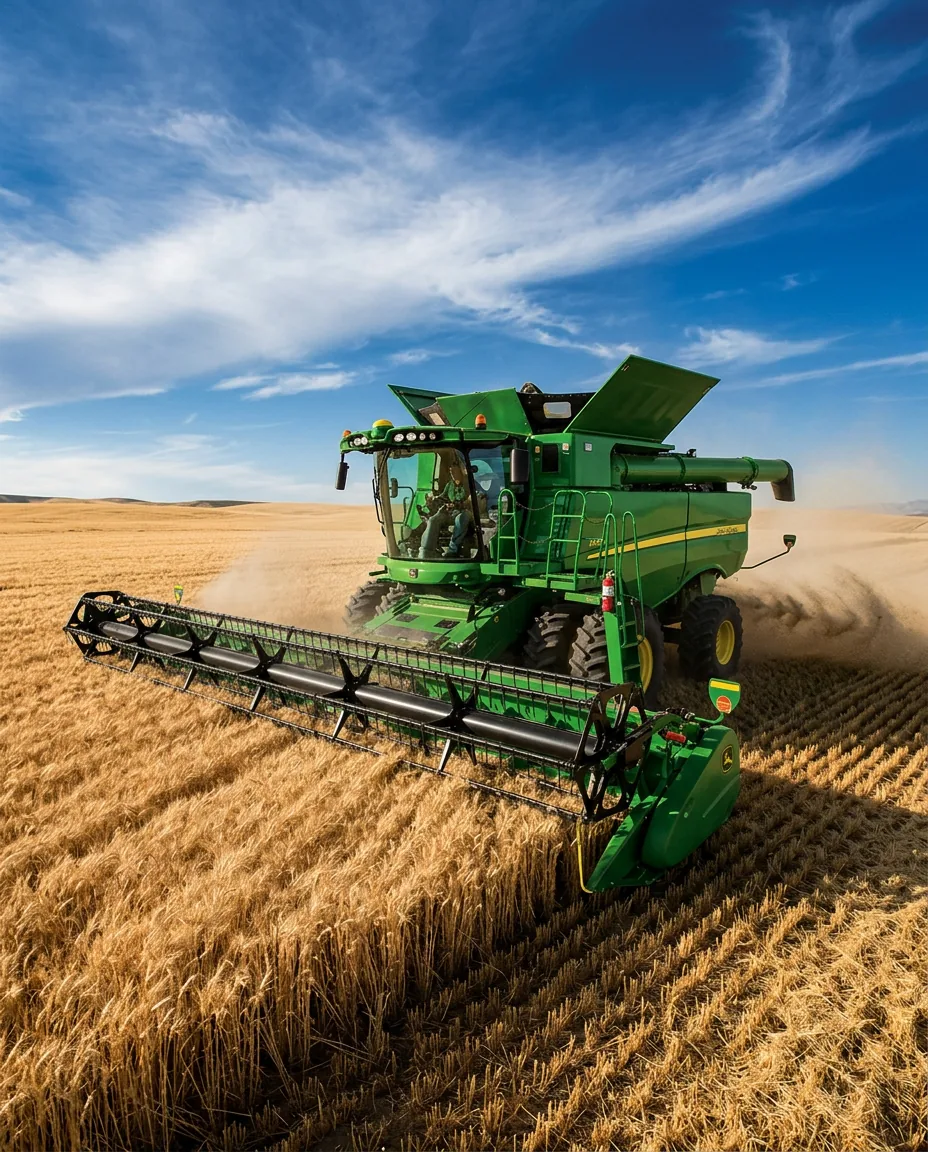 Harvesting on the agricultural lands of Kryvorizhzhia