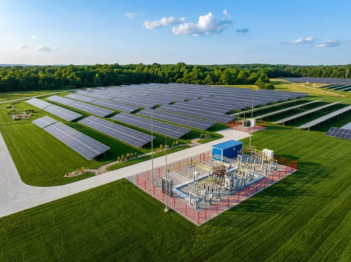 Solar power facility in Kryvorizhzhia