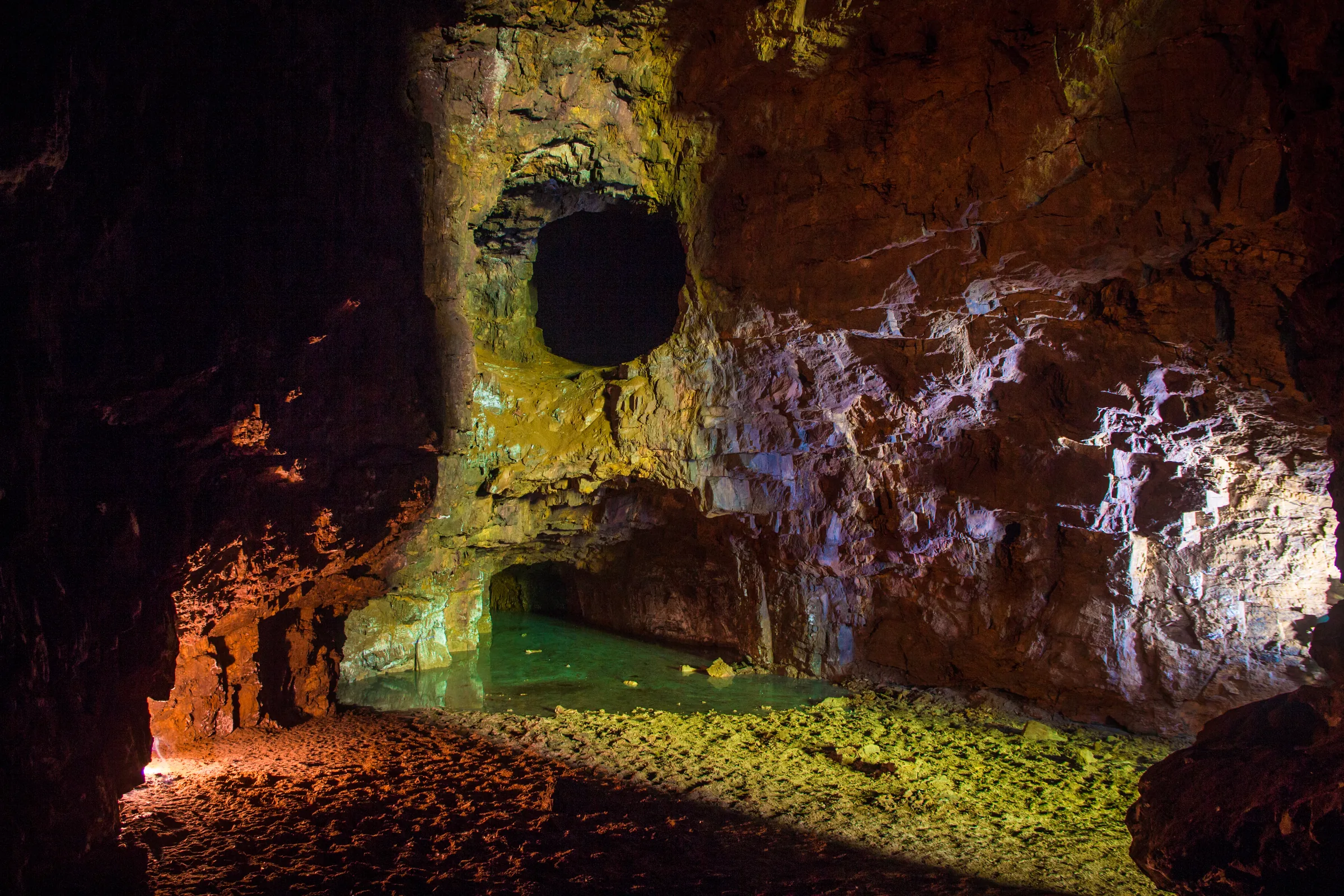 Historic iron-ore mine workings in Kryvyi Rih
