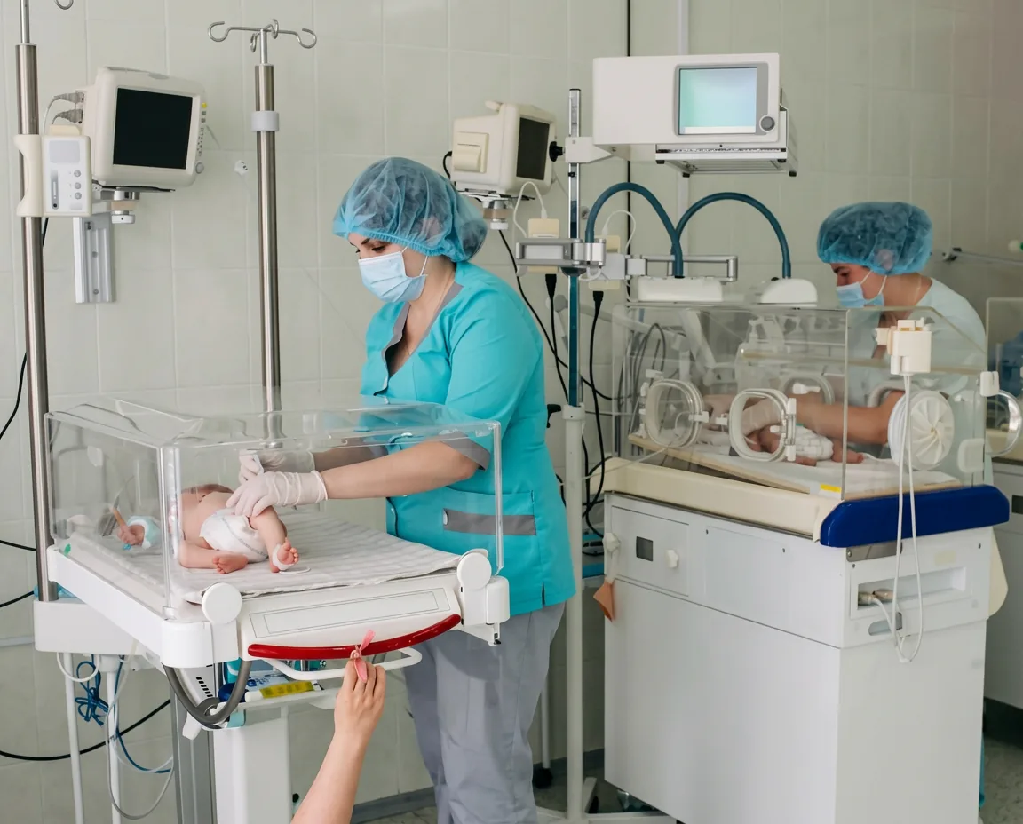 Medical professionals at a perinatal centre