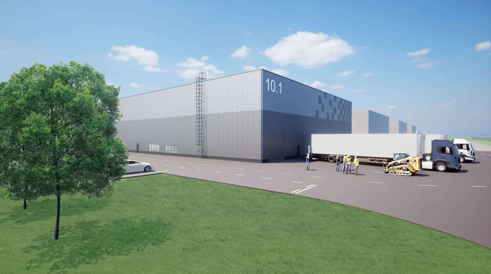 Editorial hero for “Kryvbas Industrial Park: A Production Platform for the Agglomeration”: infrastructure, people and the project’s core technical intervention, without implying that the project is complete.