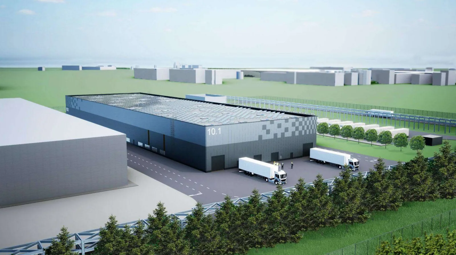 Editorial hero for “Kryvbas Industrial Park: A Production Platform for the Agglomeration”: infrastructure, people and the project’s core technical intervention, without implying that the project is complete.