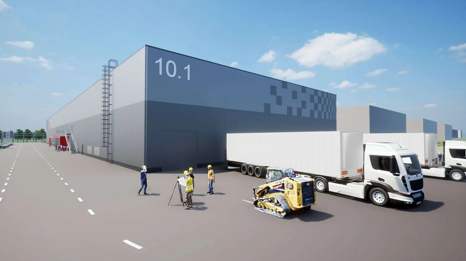 Editorial hero for “Kryvbas Industrial Park: A Production Platform for the Agglomeration”: infrastructure, people and the project’s core technical intervention, without implying that the project is complete.
