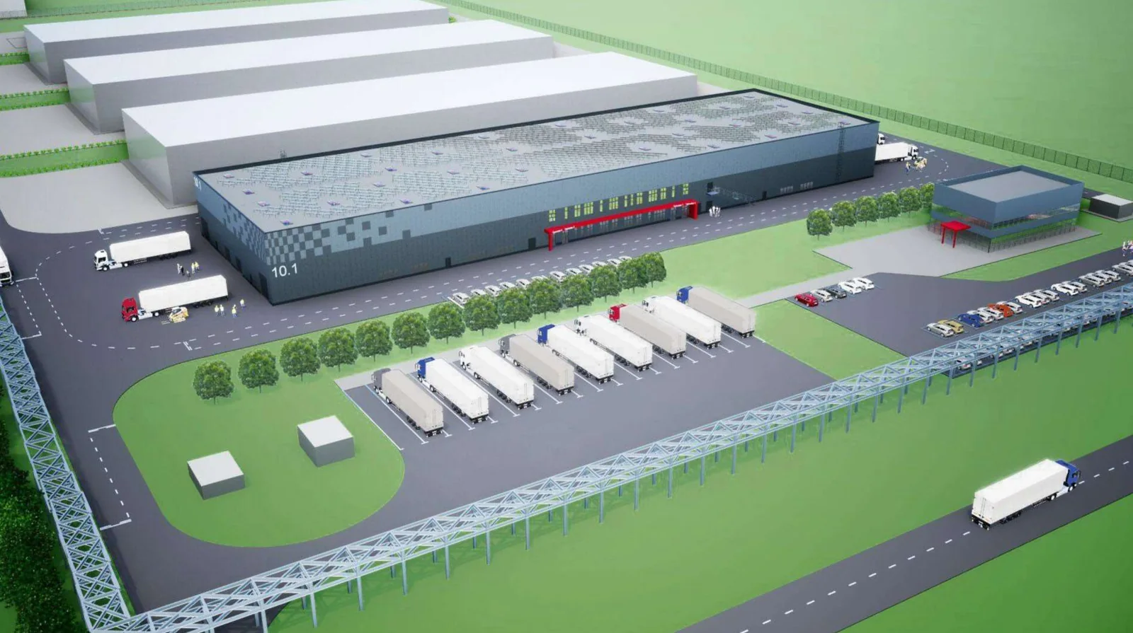 Editorial hero for “Kryvbas Industrial Park: A Production Platform for the Agglomeration”: infrastructure, people and the project’s core technical intervention, without implying that the project is complete.