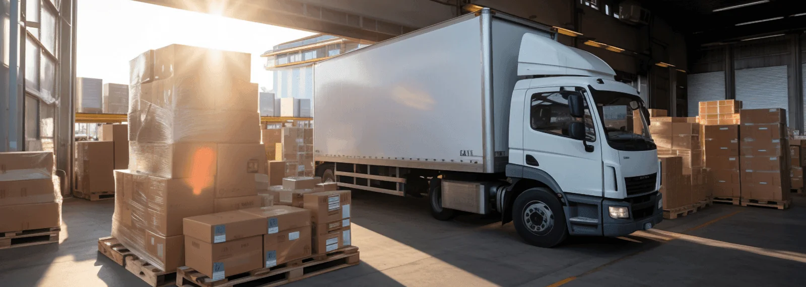 Editorial hero for “Temperature-Controlled Logistics Gateway”: infrastructure, people and the project’s core technical intervention, without implying that the project is complete.