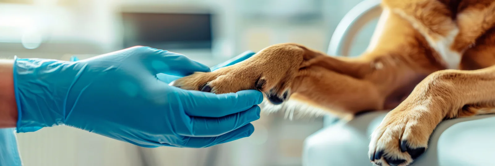 Veterinary team caring for companion animals in a warm day-and-night clinic scene with diagnostics and owner consultation.