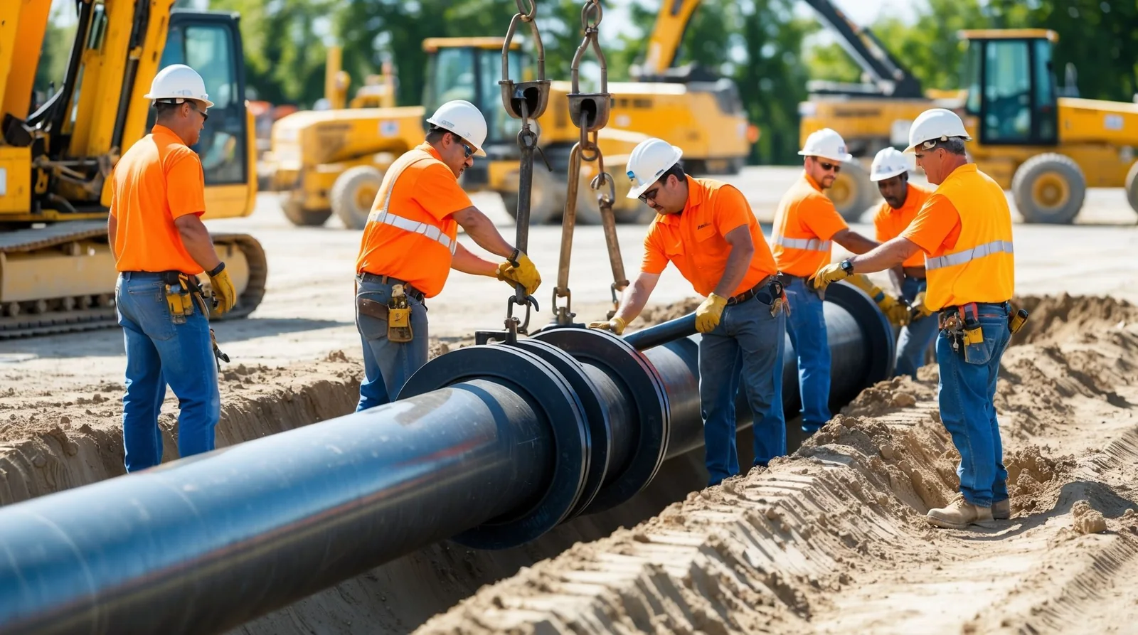Editorial hero for “Adaptive Water Network for Pokrovskyi District”: infrastructure, people and the project’s core technical intervention, without implying that the project is complete.